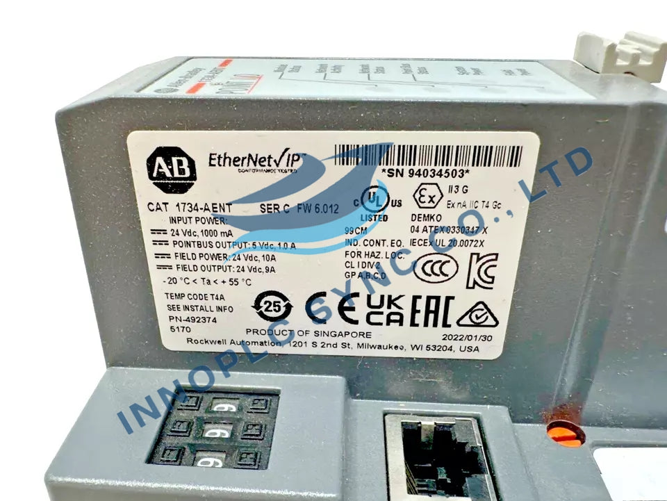 Allen-Bradley |1734-AENT|POINT I/O Ethernet/IP Adapter Module