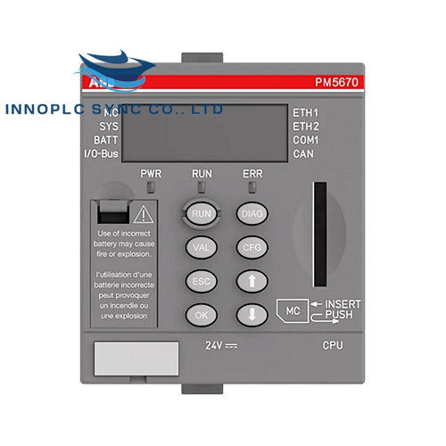 ABB | PM5670-2ETH | Modul Prosesor AC500